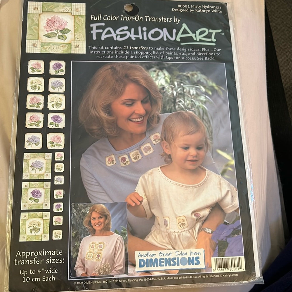 Fashion art full color iron on transfer